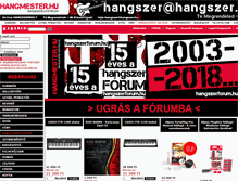 Tablet Screenshot of hangmester.hu